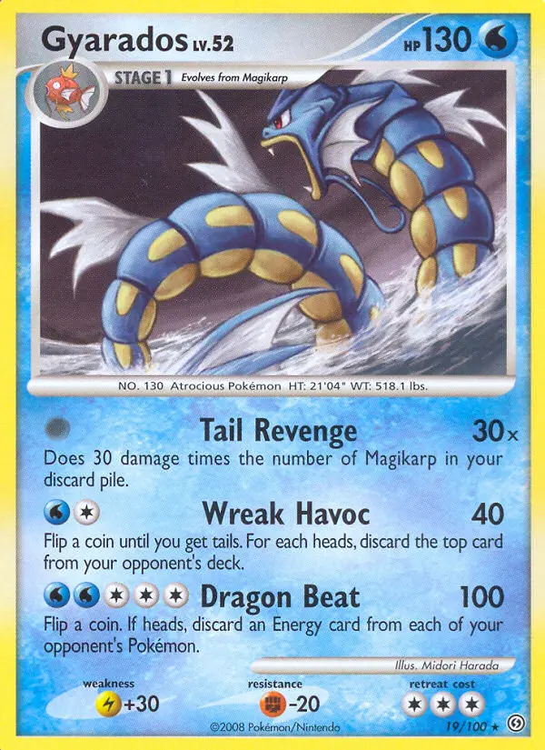 Gyarados - Stormfront 019/100 (Reverse Holo)