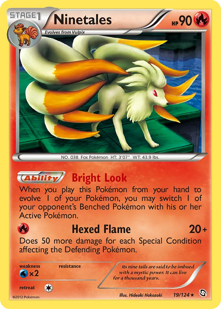 Ninetales - Dragons Exalted 019/124 (Reverse Holo)