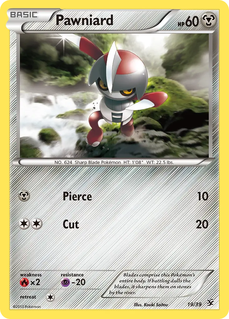 Pawniard - Kalos Starter Set 019/039 (Regular)