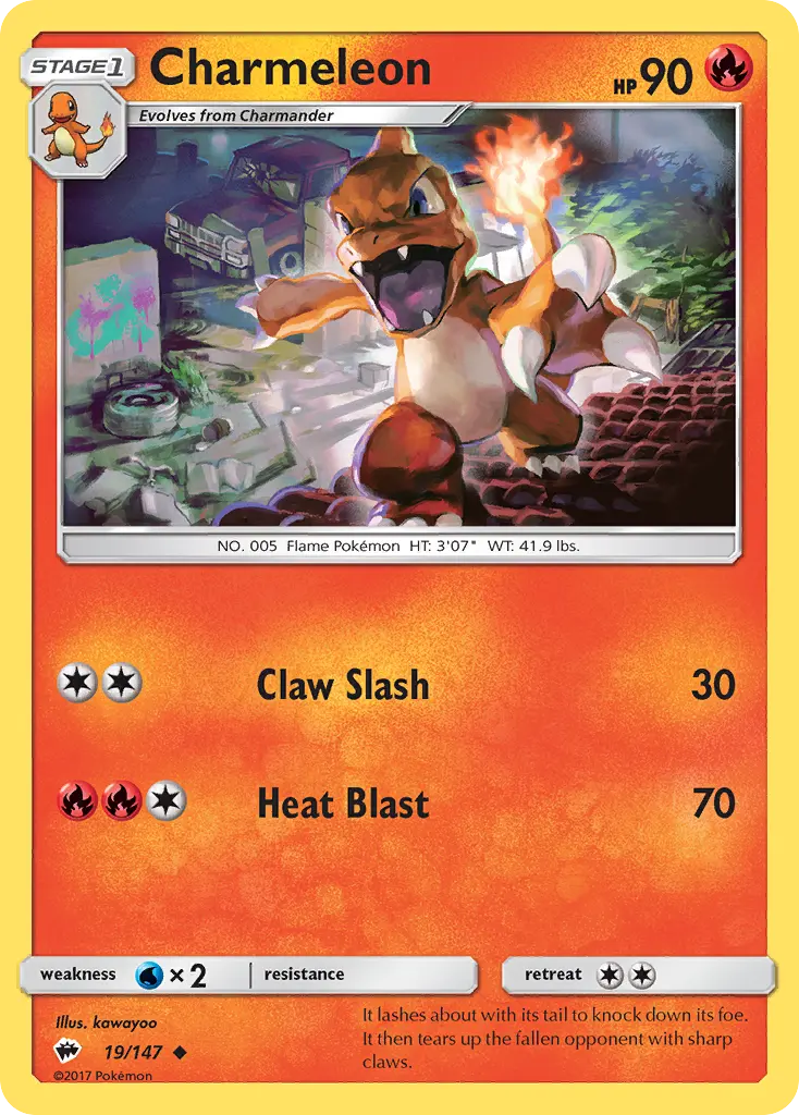 Charmeleon - Burning Shadows 019/147 (Regular)
