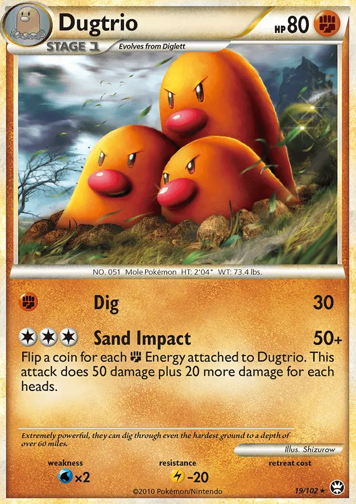 Dugtrio - Triumphant 019/102