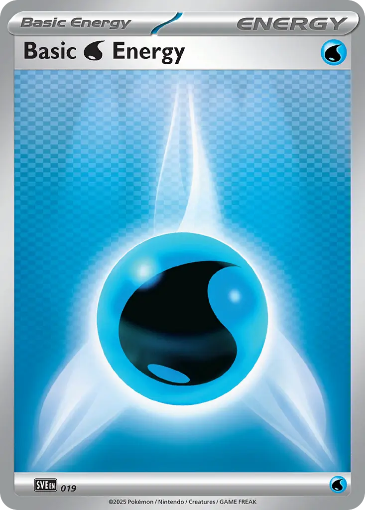 Basic Water Energy - Scarlet & Violet Energies 019/008 (Tinsel Holo)