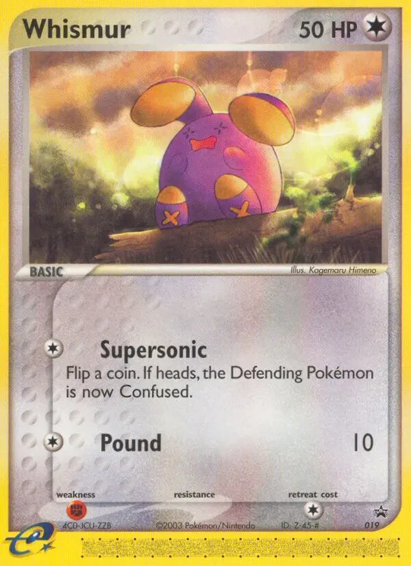 Whismur - Nintendo Black Star Promos 019/040 (Holo)