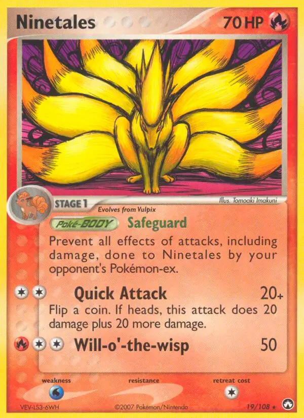 Ninetales - Power Keepers 019/108 (Reverse Holo)