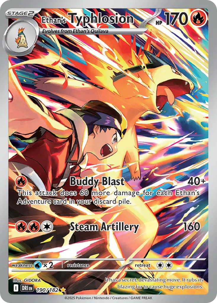 Ethan's Typhlosion - Destined Rivals 190/182 (Illustration Rare)