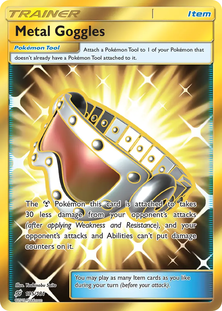 Metal Goggles - Team Up 195/181 (Secret Rare)