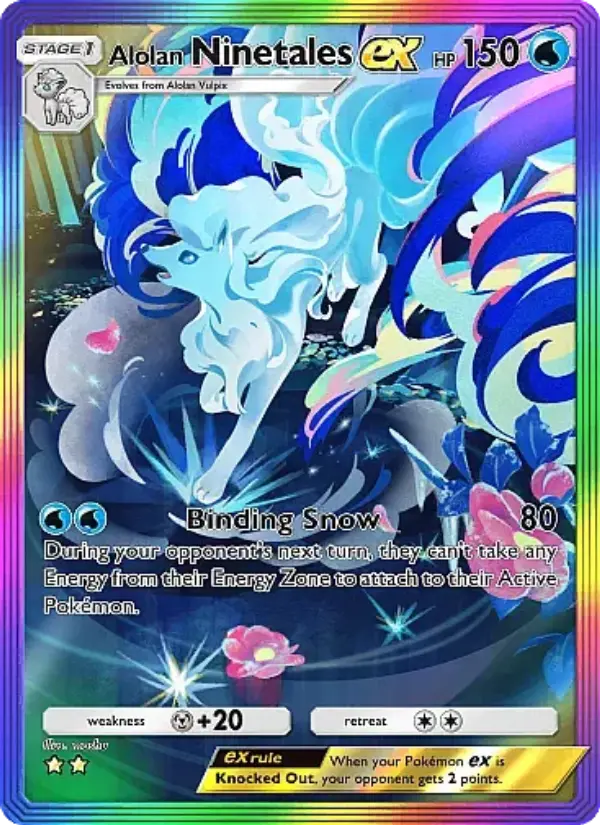 Alolan Ninetales ex - Fantastical Parade 196/155