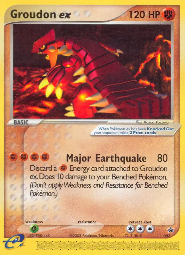 Groudon ex - Nintendo Black Star Promos 002/040 (Regular)