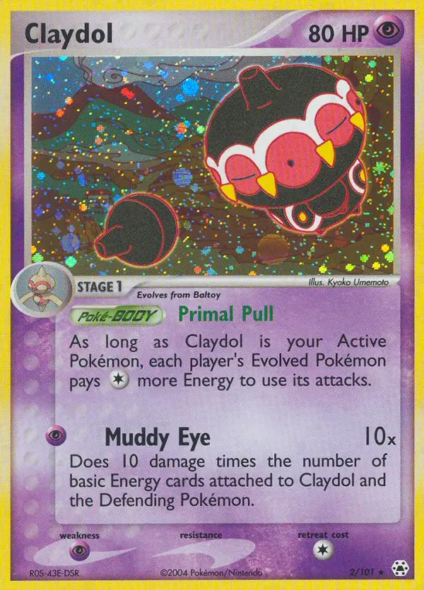 Claydol - Hidden Legends 002/101 (Reverse Holo)