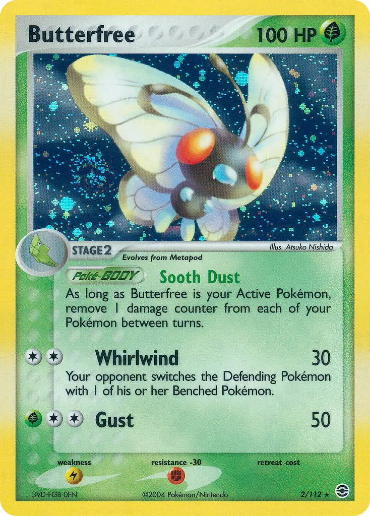 Butterfree - FireRed & LeafGreen 002/112 (Reverse Holo)
