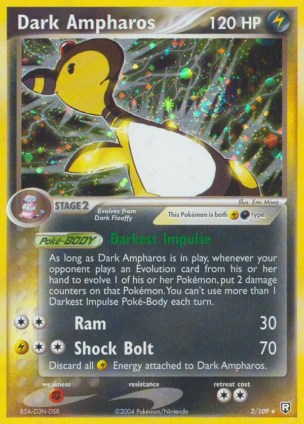 Dark Ampharos - Team Rocket Returns 002/109 (Reverse Holo)