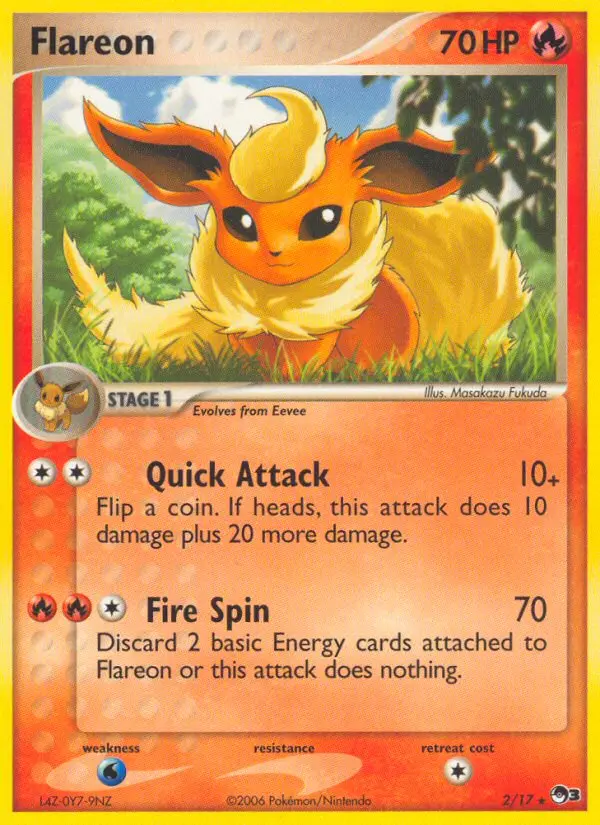 Flareon - POP Series 3 002/017 (Cosmos Holo)