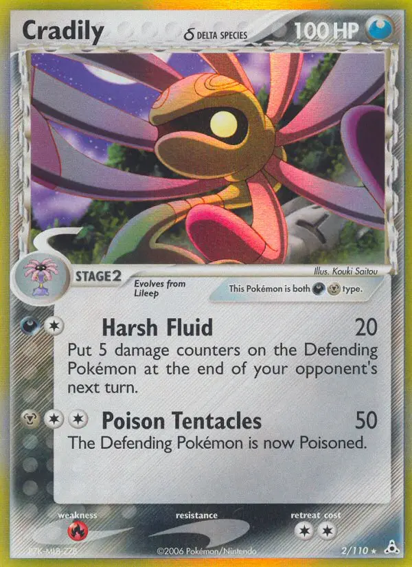 Cradily δ - Holon Phantoms 002/110 (Holo)