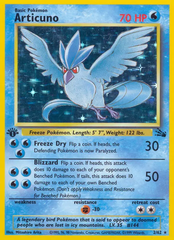 Articuno - Fossil 002/062 (Holo)