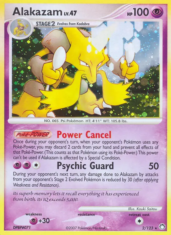 Alakazam - Mysterious Treasures 002/123 (Reverse Holo)