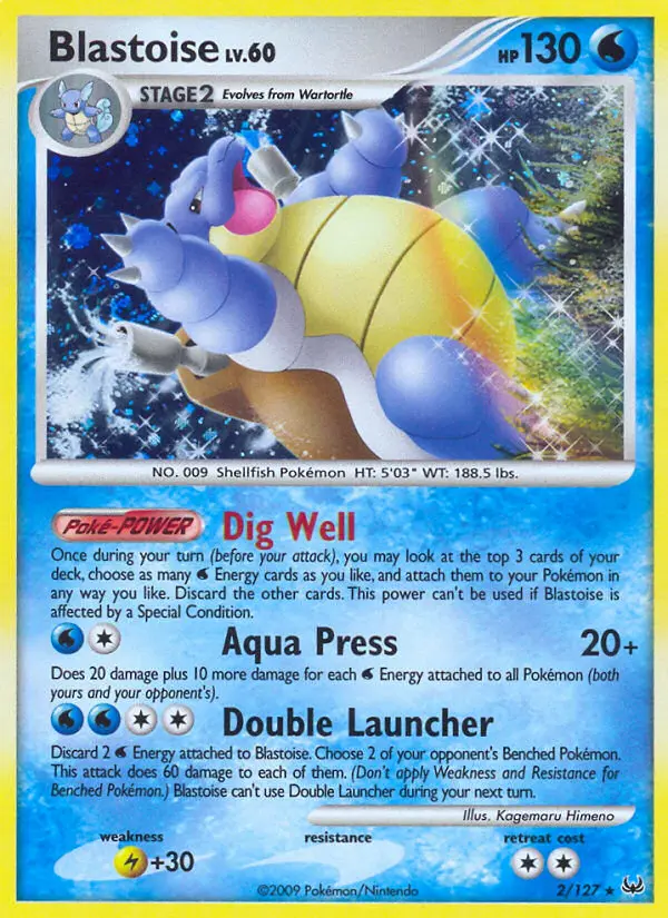 Blastoise - Platinum 002/127 (Holo)