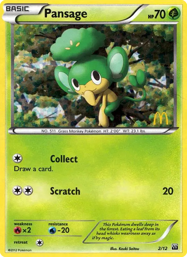 Pansage - McDonald's Collection 2012 002/012 (Holo)