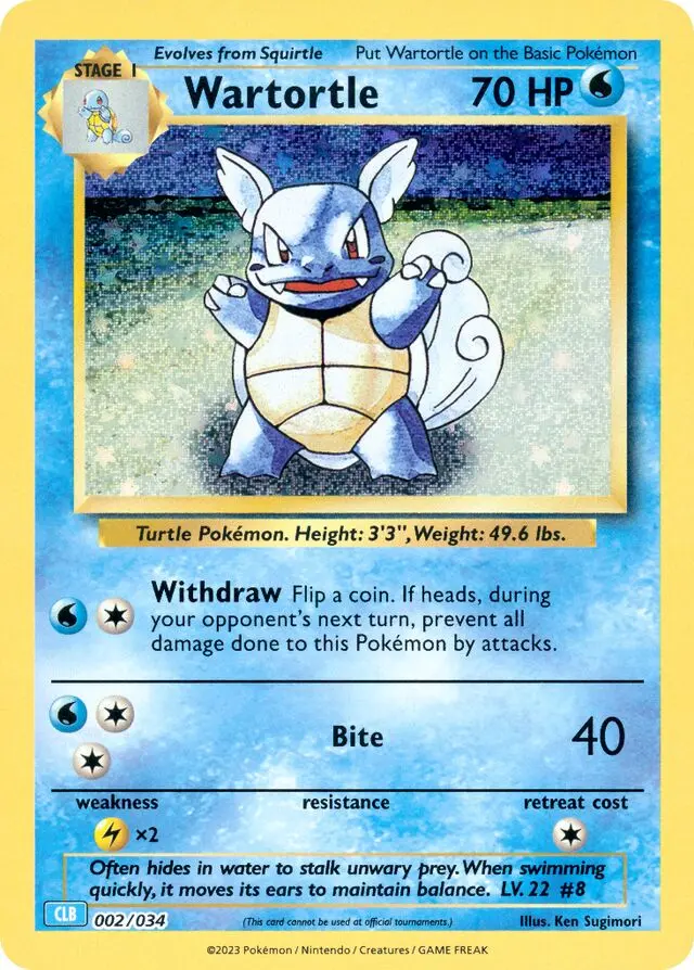 Wartortle - Blastoise & Suicune ex 002/034 (Holo)