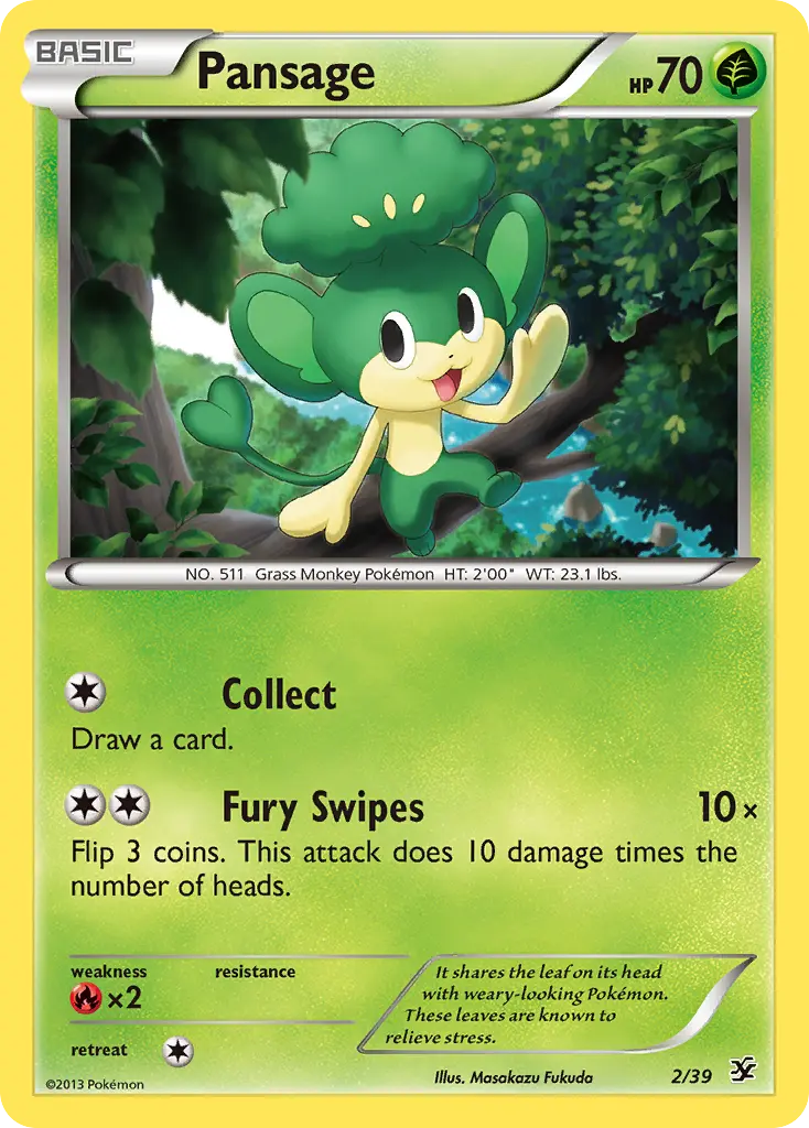 Pansage - Kalos Starter Set 002/039 (Regular)