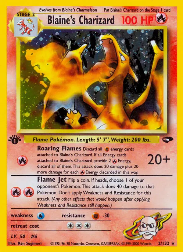 Blaine's Charizard - Gym Challenge 002/132 (Holo)