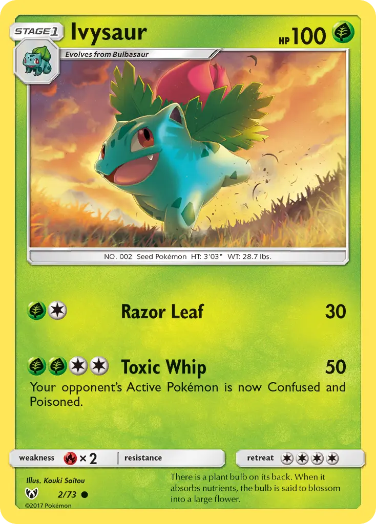 Ivysaur - Shining Legends 002/073 (Regular)