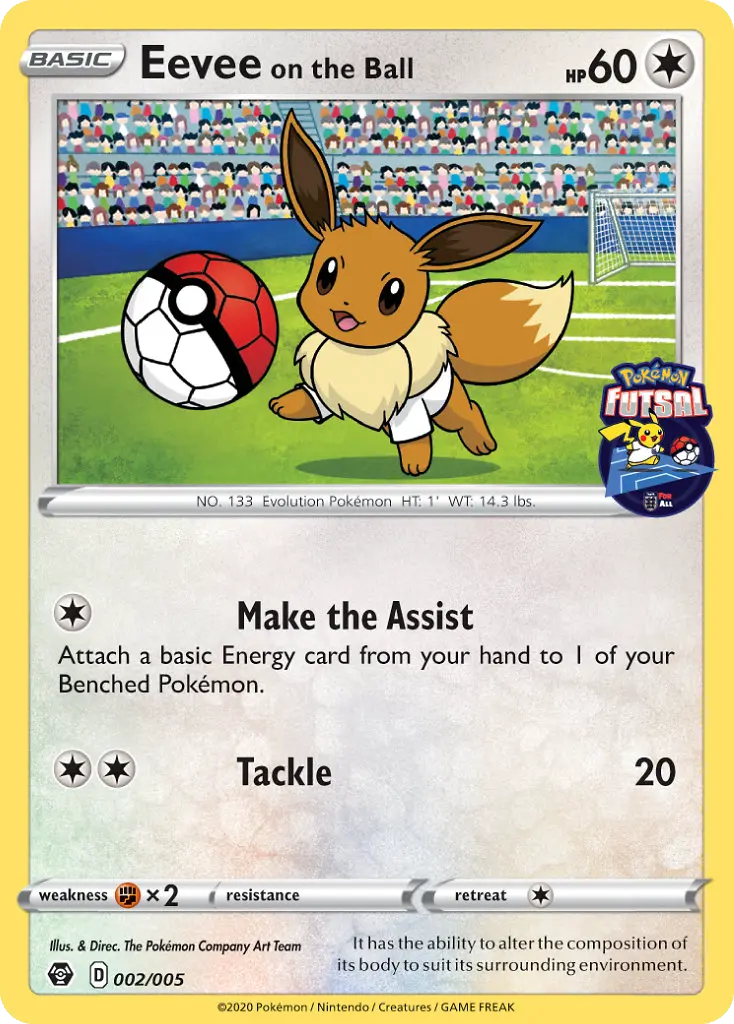 Eevee on the Ball - Pokémon Futsal 2020 002/005