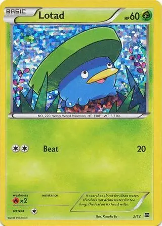 Lotad - McDonald's Collection 2015 002/012 (Holo)