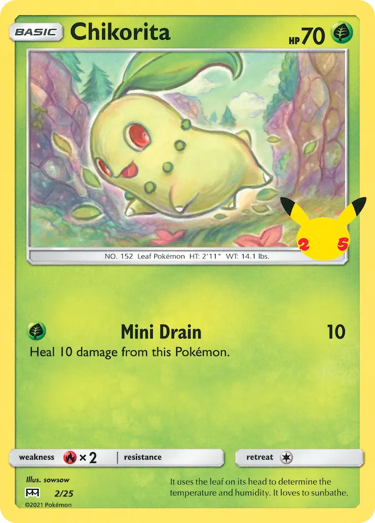 Chikorita - McDonald's Collection 2021 002/025 (Holo)