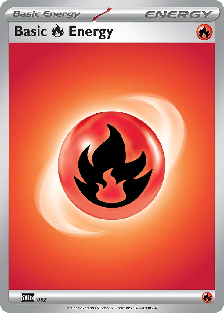 Basic Fire Energy - Scarlet & Violet Energies 002/008 (Parallel Holo)