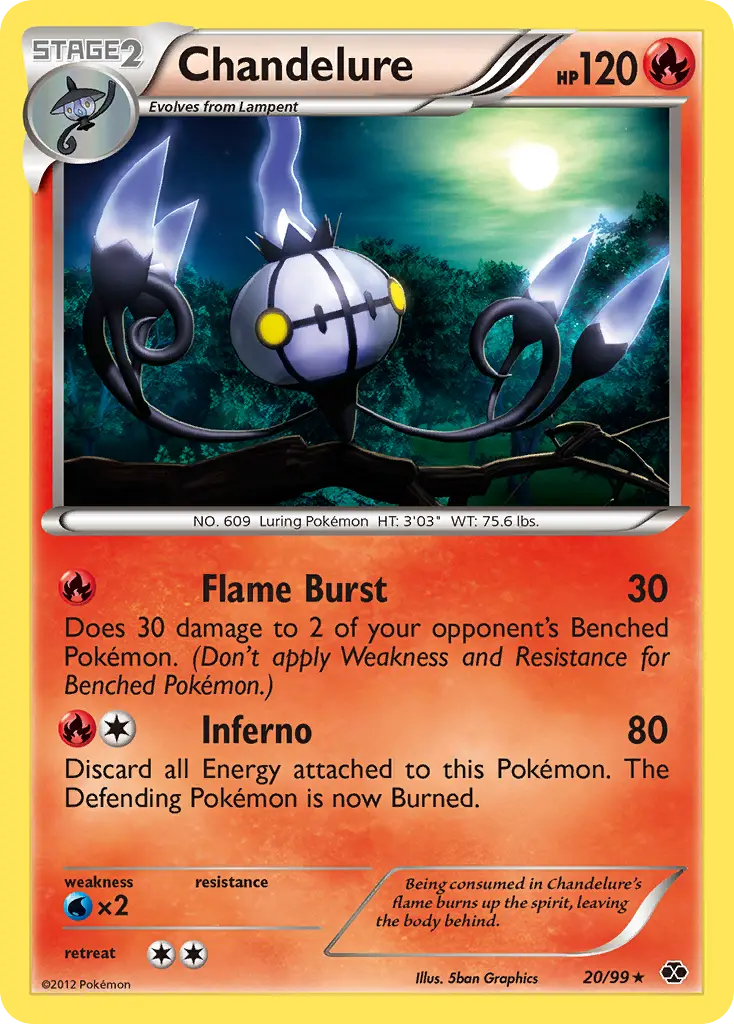 Chandelure - Next Destinies 020/099 (Reverse Holo)