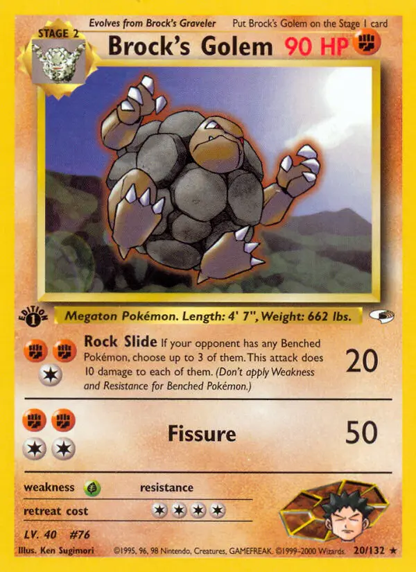 Brock's Golem - Gym Heroes 020/132 (Regular)