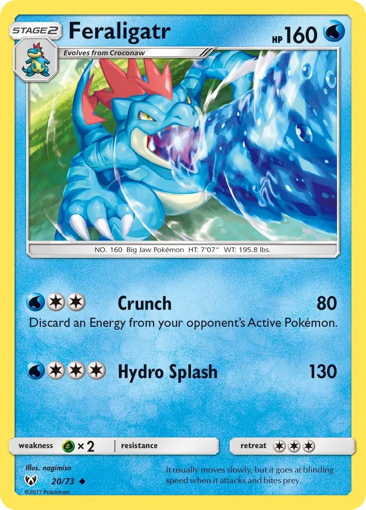 Feraligatr - Shining Legends 020/073 (Regular)