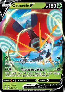 Orbeetle V - Vivid Voltage 020/185 (Holo Rare V)
