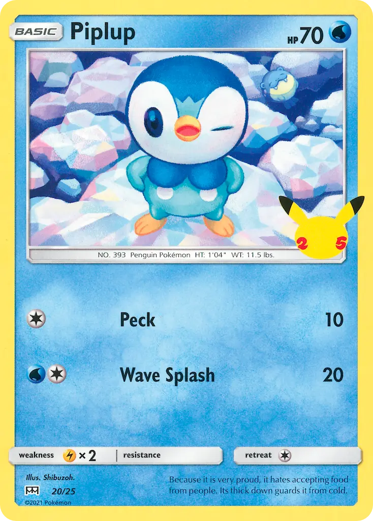 Piplup - McDonald's Collection 2021 020/025 (Regular)