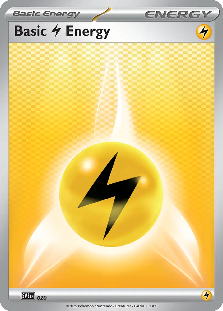 Basic Lightning Energy - Scarlet & Violet Energies 020/008 (Tinsel Holo)