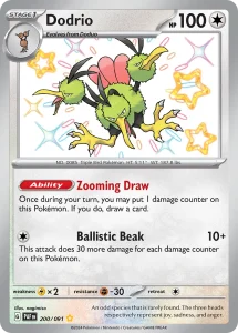 Dodrio - Paldean Fates 200/091 (Shiny Rare)