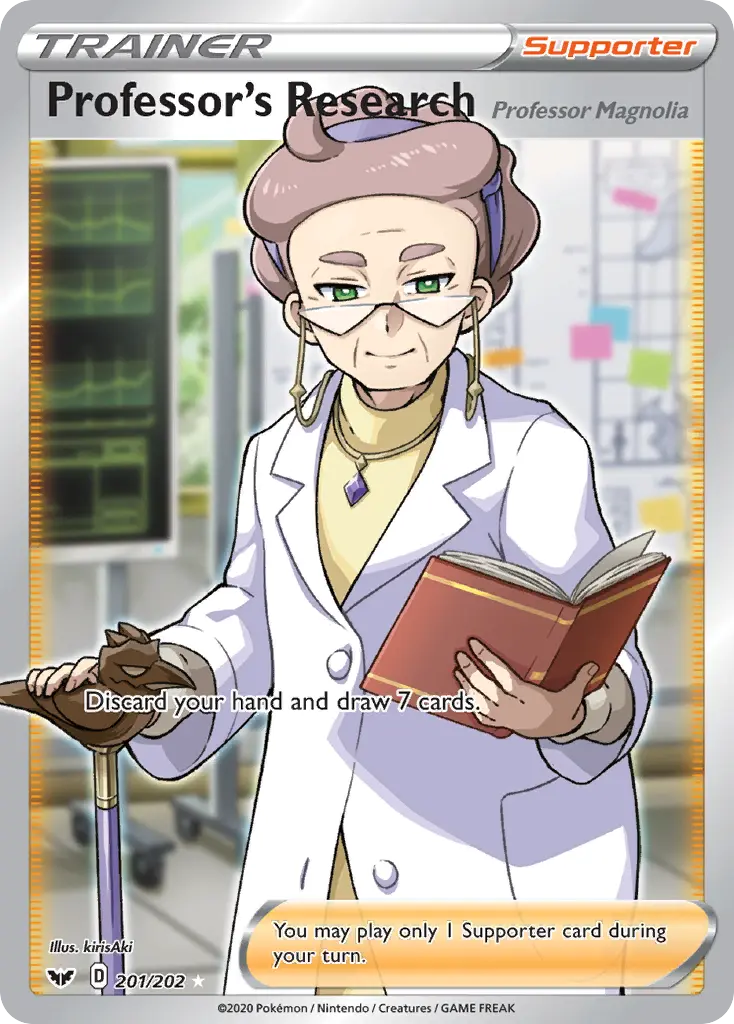 Professor's Research (Professor Magnolia) - Sword & Shield 201/202 (Holo)