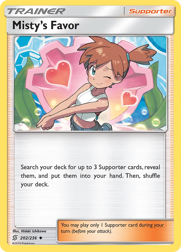 Misty's Favor - Unified Minds 202/236 (Reverse Holo)