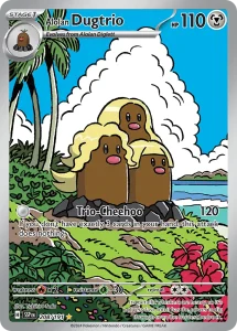 Alolan Dugtrio - Surging Sparks 208/191 (Illustration Rare)
