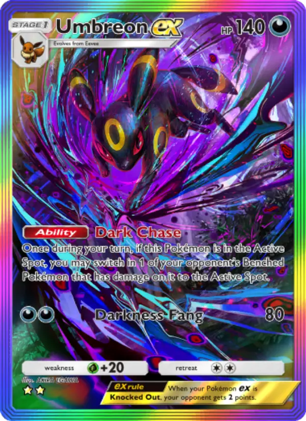 Umbreon ex - Wisdom of Sea and Sky 208/161