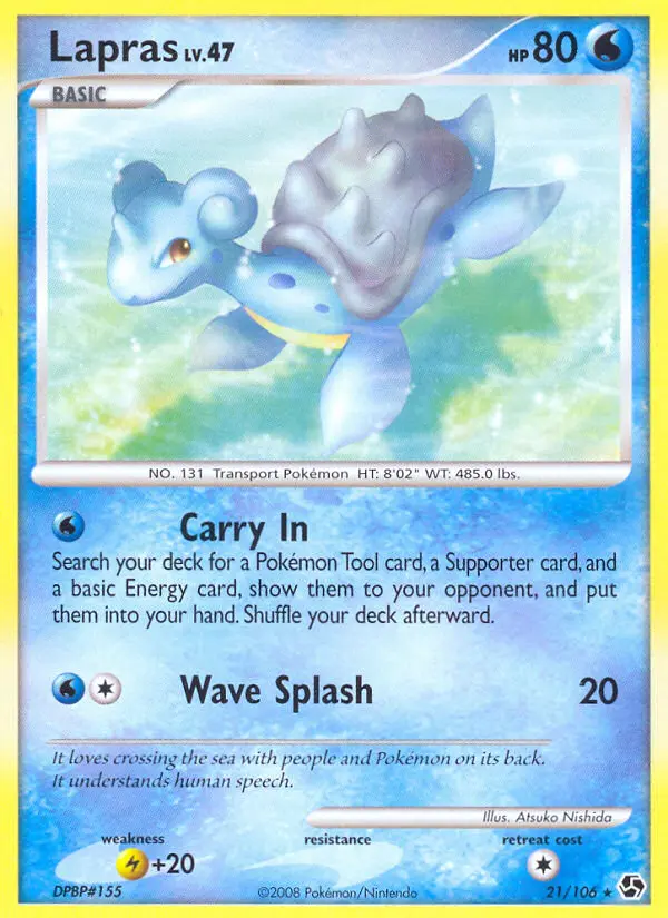 Lapras - Great Encounters 021/106 (Reverse Holo)