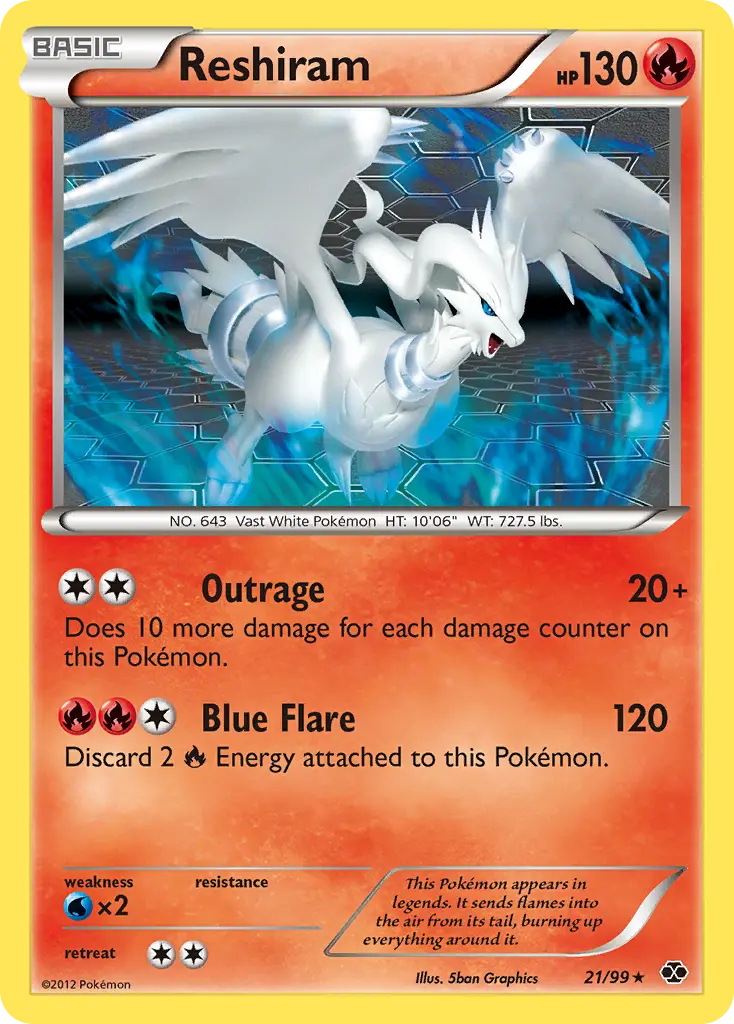 Reshiram - Next Destinies 021/099 (Regular)