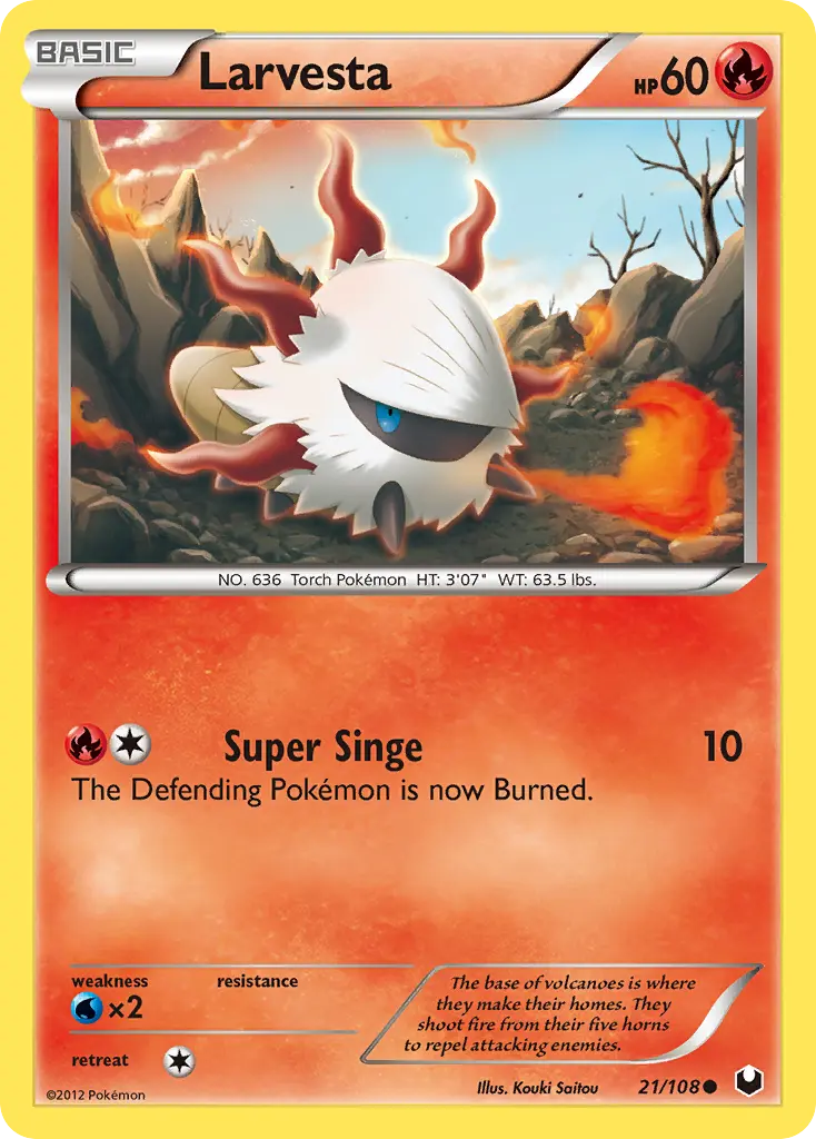 Larvesta - Dark Explorers 021/108 (Regular)