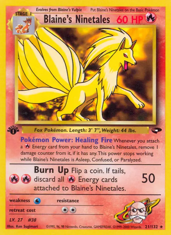 Blaine's Ninetales - Gym Challenge 021/132 (Regular)