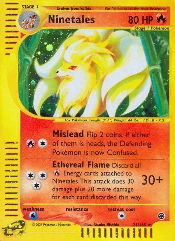 Ninetales - Expedition Base Set 021/165 (Reverse Holo)