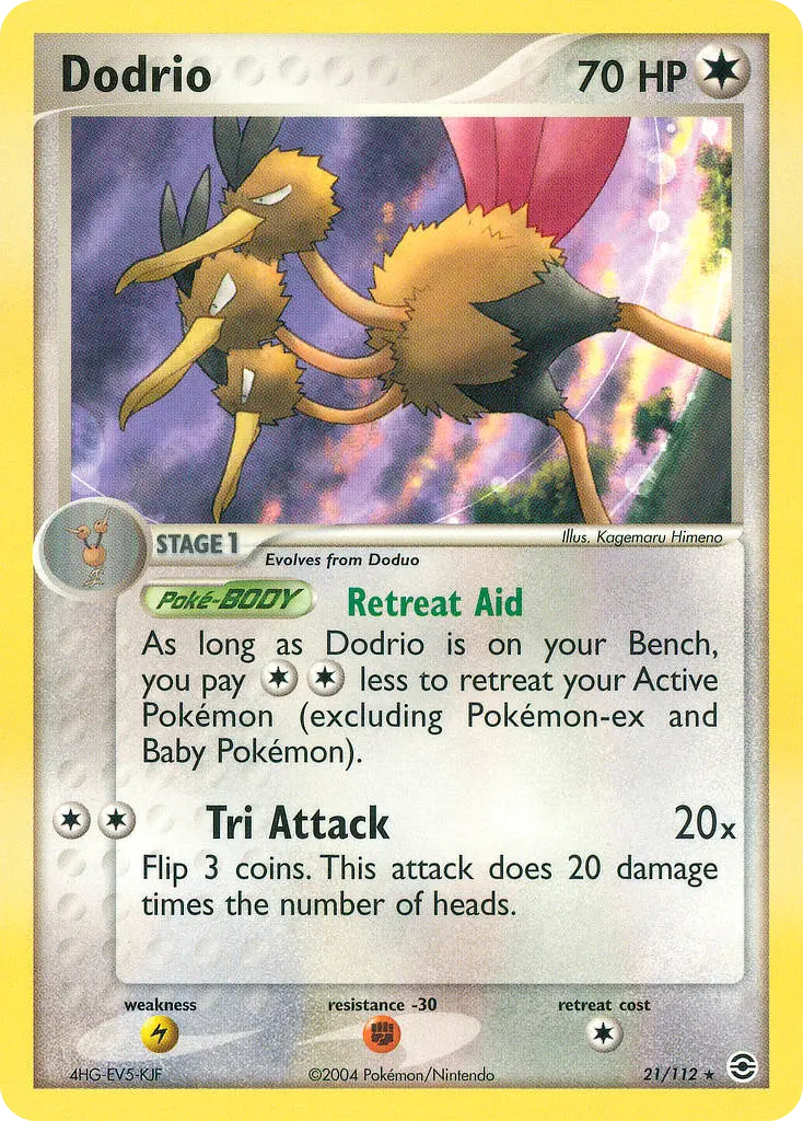 Dodrio - FireRed & LeafGreen 021/112 (Regular)