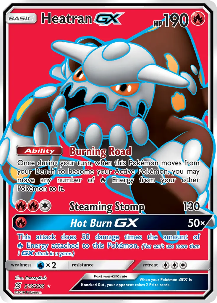 Heatran-GX - Unified Minds 216/236 (Ultra Rare)