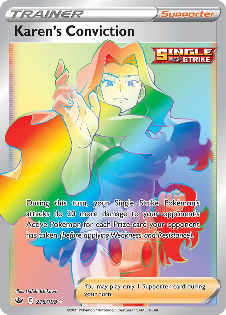 Karen's Conviction - Chilling Reign 216/198 (Holo)