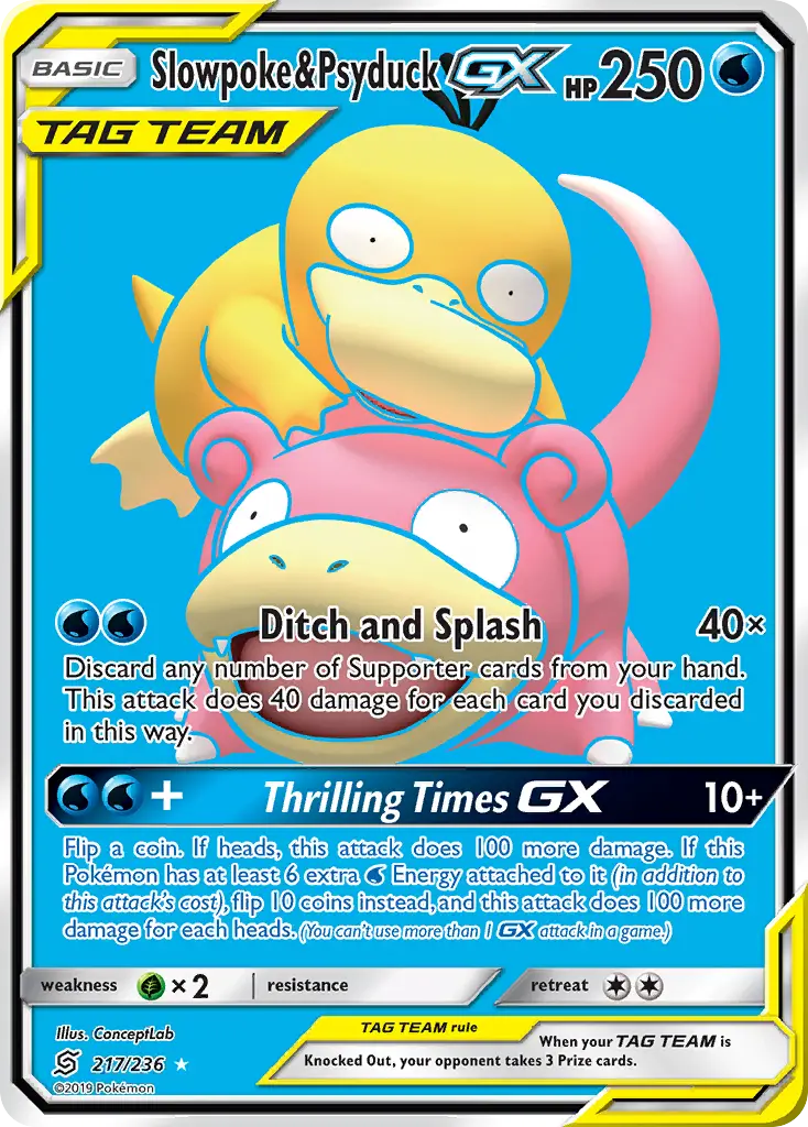 Slowpoke & Psyduck-GX - Unified Minds 217/236 (Ultra Rare)