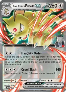 Team Rocket's Persian ex - Scarlet & Violet Black Star Promos SVP 218 (Holo)